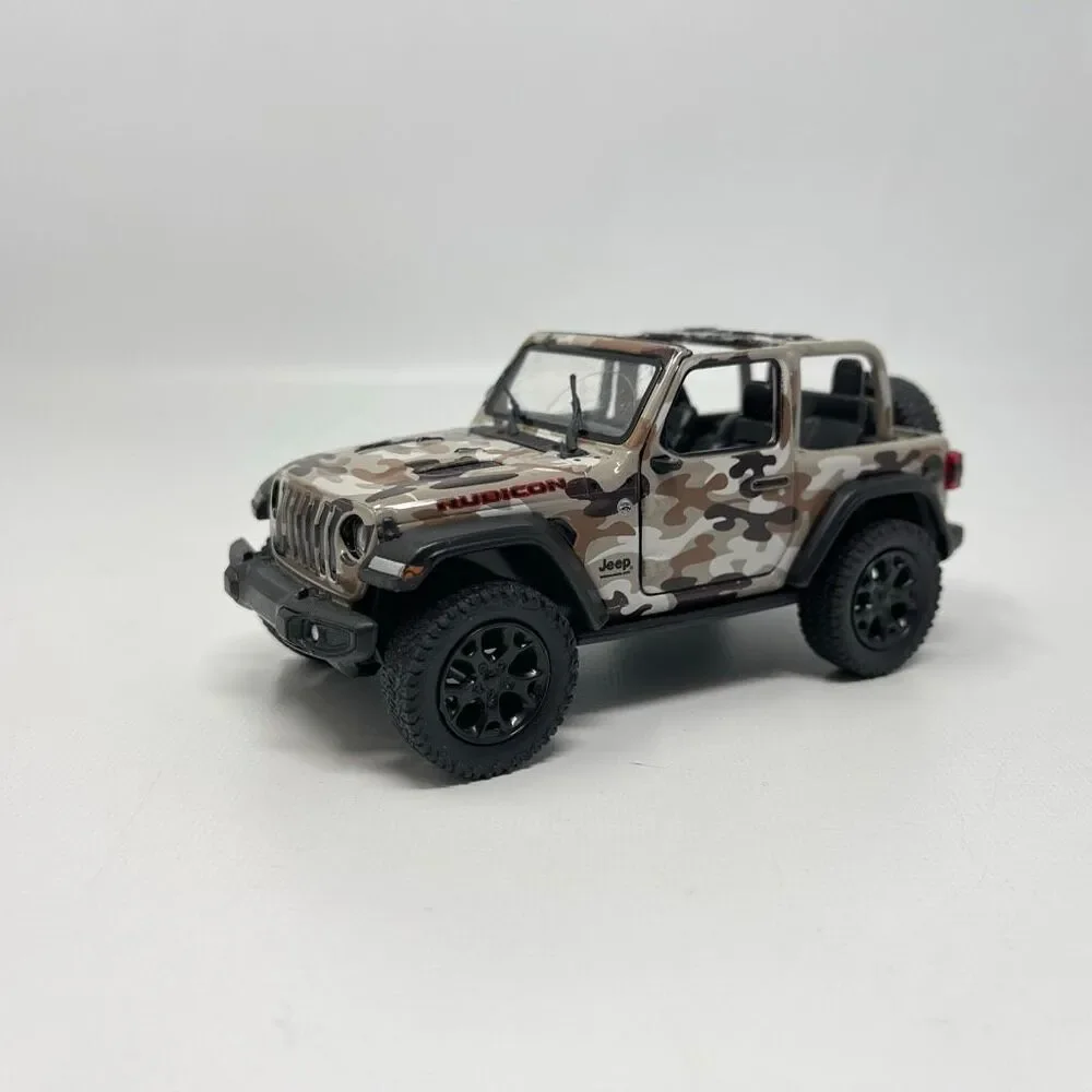 Kinsmart Jeep Wrangler Rubicon 2018 Die Cast Pull Back Topless Camo 1:34